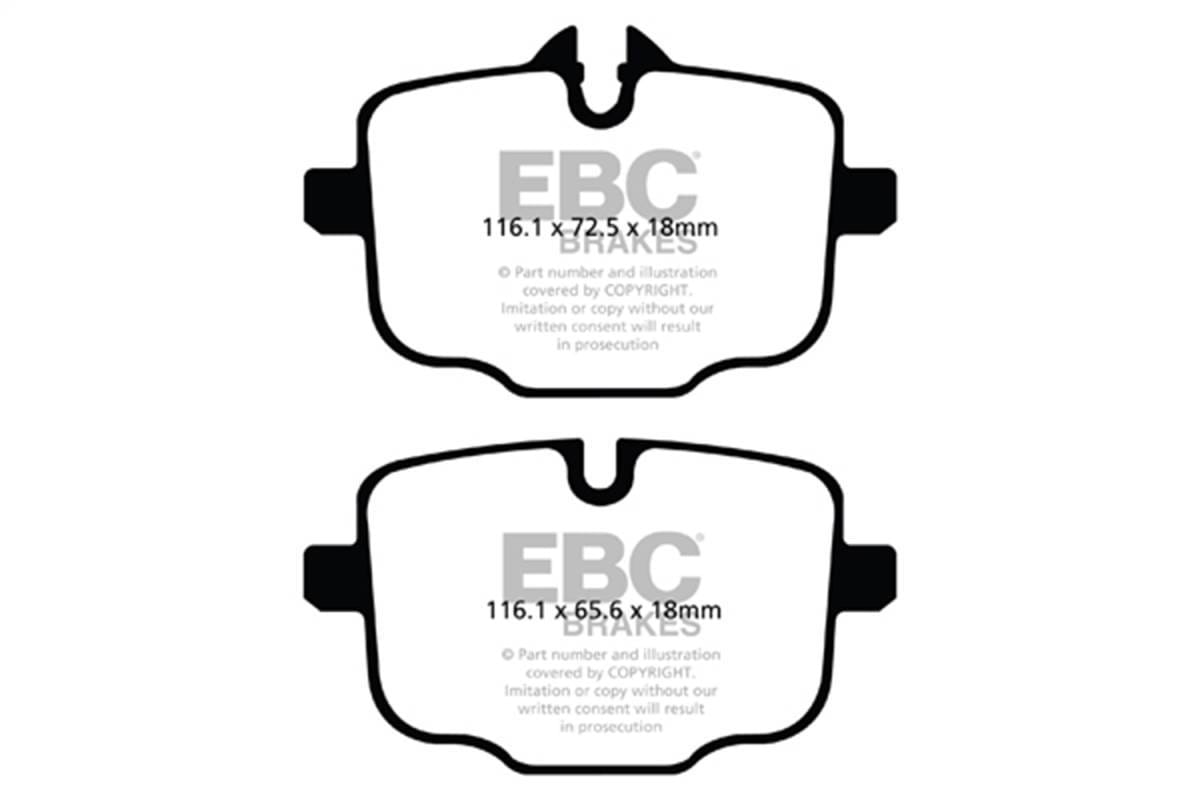EBC Brakes UD1469 EBC 17+ BMW 530 2.0L Turbo (G30) Ultimax Rear Brake Pads - Fits select 2017-2024 BMW models