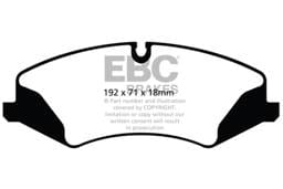 EBC Brakes UD1479 EBC 14+ Land Rover LR4 3.0 Supercharged Ultimax2 Front Brake Pads - Fits 2010-2016 Land Rover LR4, Range Rover Sport