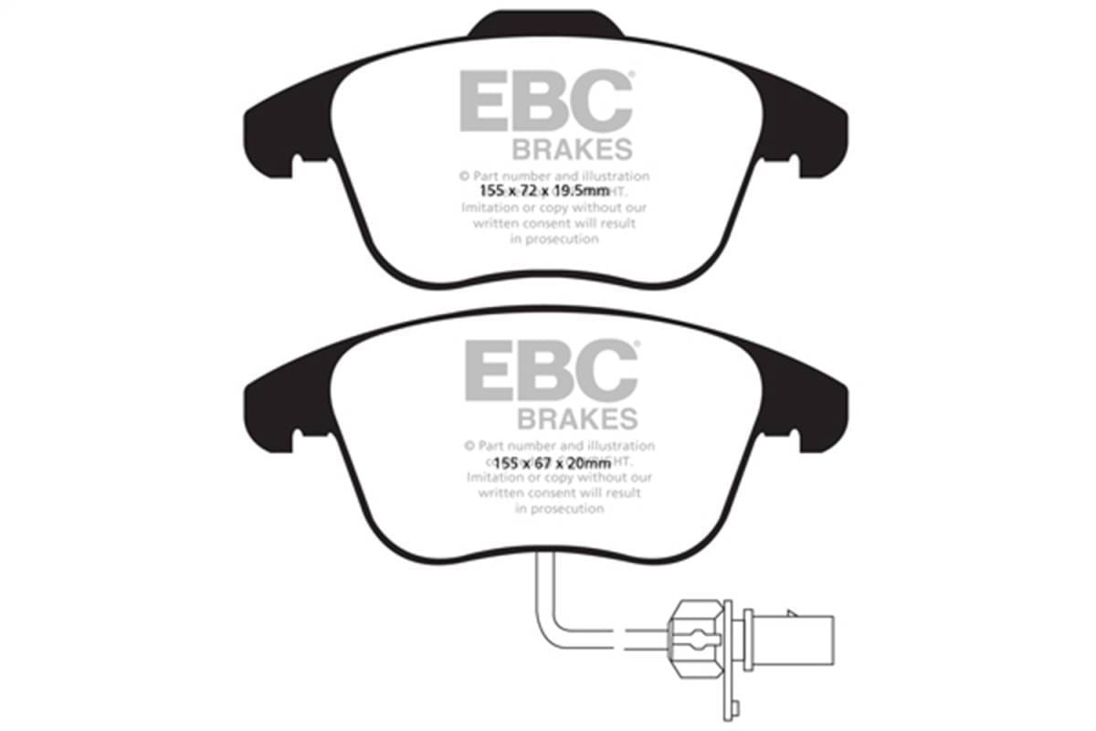 EBC Brakes UD1535 EBC 10+ Audi A5 2.0 Turbo Ultimax2 Front Brake Pads - Fits 2010-2017 Audi A5 Quattro, A5