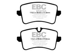 EBC Brakes UD1547 EBC 11 Audi A6 2.0 Turbo Ultimax2 Rear Brake Pads - Fits 2012-2023 Audi, Porsche models