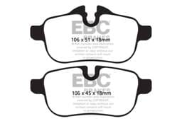 EBC Brakes UD1433 EBC 09+ BMW Z4 3.0 (E89) Ultimax2 Rear Brake Pads - Fits 2009-2016 BMW Z4