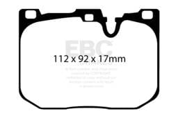 EBC Brakes UD1609 EBC 14+ BMW 228 Coupe 2.0 Turbo Brembo calipers Ultimax2 Front Brake Pads - Fits select 2012-2023 BMW models