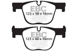 EBC Brakes UD1610 EBC brake Ultimax2 brake Pads - Fits select 2013-2018 BMW models