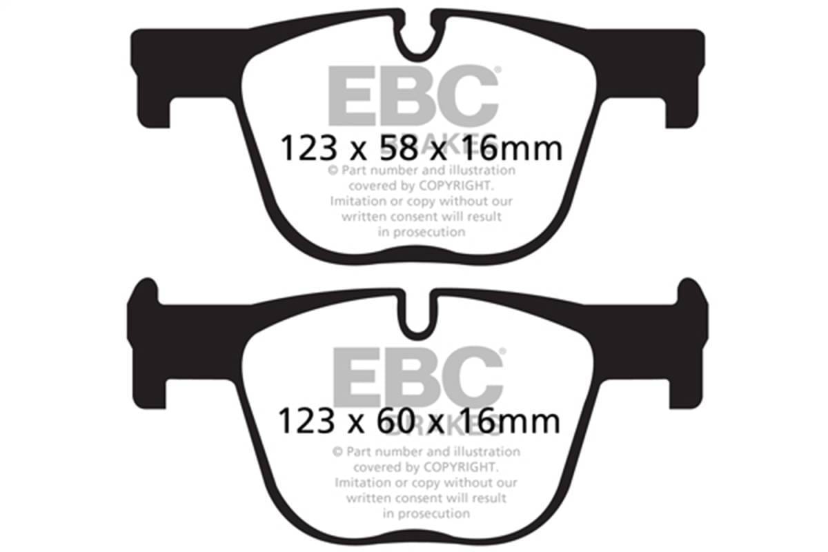 EBC Brakes UD1610 EBC brake Ultimax2 brake Pads - Fits select 2013-2018 BMW models