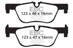 EBC Brakes UD1613 EBC 14+ BMW 228 Coupe 2.0 Turbo ATE calipers Ultimax2 Rear Brake Pads - Fits select 2012-2023 BMW models