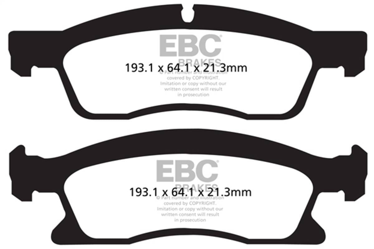 EBC Brakes UD1629 EBC 13+ Dodge Durango 5.7 Ultimax2 Front Brake Pads - Fits 2012-2018 Mercedes-Benz GLE350, ML350, GLE350d