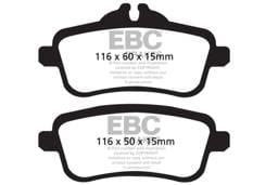 EBC Brakes UD1630 EBC 13-16 Mercedes-Benz GL350 3.0 TD Ultimax2 Rear Brake Pads - Fits select 2012-2018 Mercedes-Benz models