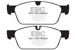 EBC Brakes UD1636 EBC 13-16 Mercedes-Benz GL350 3.0 TD AMG Package Ultimax2 Front Brake Pads - Fits select 2012-2018 Mercedes-Benz models