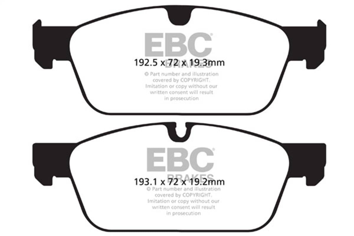 EBC Brakes UD1636 EBC 13-16 Mercedes-Benz GL350 3.0 TD AMG Package Ultimax2 Front Brake Pads - Fits select 2012-2018 Mercedes-Benz models