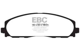 EBC Brakes UD1589 EBC 12+ Chrysler Town & Country 3.6 Ultimax2 Front Brake Pads - Fits 2012 Volkswagen Routan