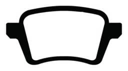 EBC Brakes UD1722 EBC 13+ Fiat 500L 1.4 Turbo Ultimax2 Rear Brake Pads - Fits 2014-2020 Fiat 500L