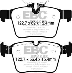 EBC Brakes UD1795 EBC 15+ Mercedes-Benz C300 (W205) 2.0 Turbo 4-matic Ultimax2 Rear Brake Pads - Fits 2015-2021 Mercedes-Benz C300, C350e