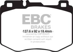 EBC Brakes UD1796 EBC 2016+ Mercedes-Benz GLC300 2.0L Turbo Ultimax2 Front Brake Pads - Fits 2015-2023 Mercedes-Benz C300, GLC300, C350e