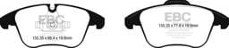 EBC Brakes UD1869 EBC 2016+ Jaguar XE-Type 2.0T Ultimax2 Front Brake Pads (Use w/ 12.4in Rotors) - Fits 2017-2018 Jaguar XE