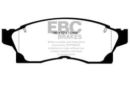 EBC Brakes UD1936 EBC 2017+ Mercedes-Benz E300 (W213) Ultimax Rear Brake Pads - Fits 2017-2023 Mercedes-Benz E350, E300