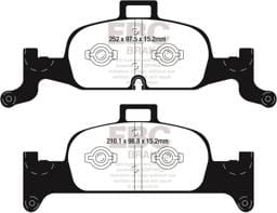 EBC Brakes UD1897 EBC 2018+ Audi A4 Allroad Quattro 2.0L Turbo Ultimax2 Front Brake Pads - Fits select 2017-2023 Audi models