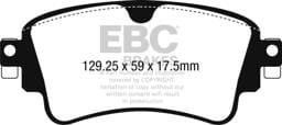 EBC Brakes UD1898 EBC 2018+ Audi A4 Allroad Quattro 2.0L Turbo Ultimax2 Rear Brake Pads - Fits select 2017-2023 Audi models