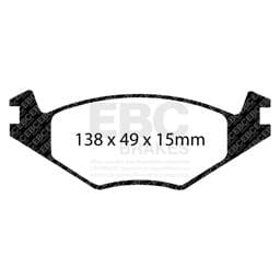 EBC Brakes UD280 EBC 86-93 Volkswagen Cabriolet 1.8 Ultimax2 Front Brake Pads - Fits select 1983-1993 Volkswagen models