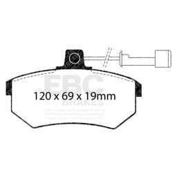 EBC Brakes UD290 EBC 88-92 Audi 80 2.0 Ultimax2 Front Brake Pads - Fits select 1984-1992 Audi models