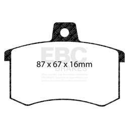 EBC Brakes UD228 EBC 91-95 Alfa Romeo 164 2.0 Turbo Ultimax2 Rear Brake Pads - Fits select 1981-1998 Audi, Alfa Romeo applications