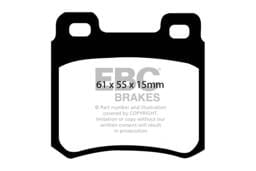 EBC Brakes UD335 EBC 94-95 Mercedes-Benz C220 (W202) 2.2 Ultimax2 Rear Brake Pads - Fits select 1986-1997 Mercedes-Benz models