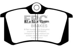 EBC Brakes UD340 EBC 10-13 Audi A3 2.0 TD Ultimax2 Rear Brake Pads - Fits select 1984-2019 Volkswagen, Audi applications