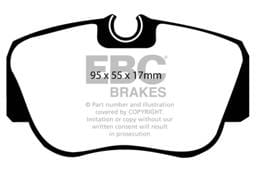 EBC Brakes UD487 EBC 84-86 Mercedes-Benz 190/190E 2.3 Ultimax2 Front Brake Pads - Fits 1984-1993 Mercedes-Benz 190E