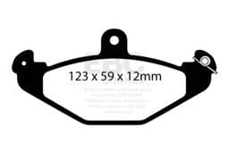 EBC Brakes UD491 EBC 08+ Lotus 2-Eleven 1.8 Supercharged Ultimax2 Rear Brake Pads - Fits 2005-2011 Lotus, Tesla models