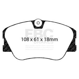 EBC Brakes UD423 EBC 86-93 Mercedes-Benz 190/190E 2.3 16v Ultimax2 Front Brake Pads - Fits select 1986-1993 Mercedes-Benz models