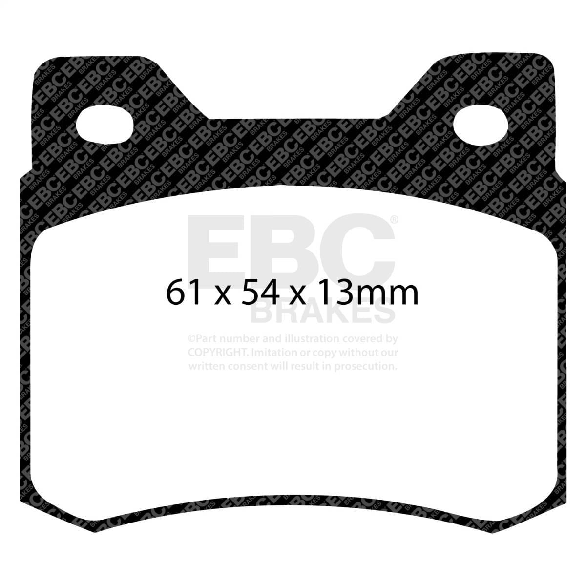 EBC Brakes UD426 EBC 84-86 Mercedes-Benz 190/190E 2.3 Ultimax2 Rear Brake Pads - Fits 1984-1993 Mercedes-Benz 190E, 190D