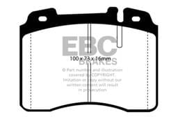 EBC Brakes UD561 EBC 94-95 Mercedes-Benz E320 3.2 Ultimax2 Front Brake Pads - Fits select 1990-1998 Mercedes-Benz models