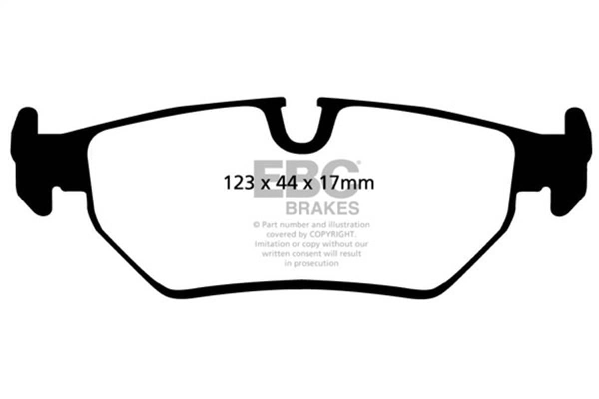 EBC Brakes UD517 EBC 93-95 Jaguar XJS 4.0 Ultimax2 Rear Brake Pads - Fits 1990-1995 Jaguar XJ6, XJS