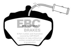 EBC Brakes UD518 EBC 92-97 Land Rover Defender Ultimax2 Rear Brake Pads - Fits 1974-1999 Land Rover Range Rover, Discovery, Defender 90