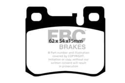 EBC Brakes UD620 EBC 94-95 Mercedes-Benz C220 (W202) 2.2 (ASC) Ultimax2 Rear Brake Pads - Fits 1994-1995 Mercedes-Benz C220