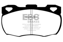 EBC Brakes UD671 EBC 92-97 Land Rover Defender Ultimax2 Front Brake Pads - Fits 1993-1997 Land Rover Defender 90, Defender 110