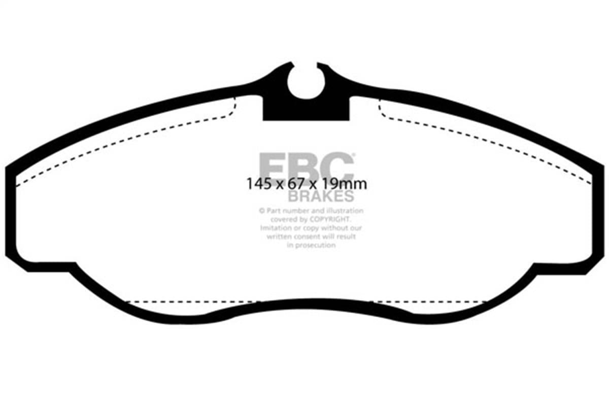 EBC Brakes UD676 EBC 99-03 Land Rover Discovery (Series 2) 4.0 Ultimax2 Front Brake Pads - Fits 1995-2004 Land Rover Range Rover, Discovery