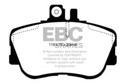 EBC Brakes UD645 EBC 94-95 Mercedes-Benz C220 (W202) 2.2 Ultimax2 Front Brake Pads - Fits 1994-1998 Mercedes-Benz C230, C280, C220
