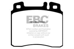 EBC Brakes UD689 EBC 98-99 Mercedes-Benz CL500 5.0 Ultimax2 Front Brake Pads - Fits select 1992-1999 Mercedes-Benz models
