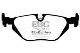 EBC Brakes UD692 EBC 96-98 BMW Z3 1.9 Ultimax2 Rear Brake Pads - Fits select 1992-2002 BMW models