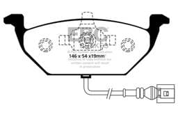 EBC Brakes UD7681 EBC 00-05 Volkswagen Beetle 2.0 Ultimax2 Front Brake Pads - Fits select 1999-2023 Volkswagen models