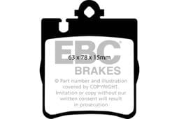 EBC Brakes UD873 EBC 00 Mercedes-Benz CLK430 4.3 Ultimax2 Rear Brake Pads - Fits 2000 Mercedes-Benz CLK430