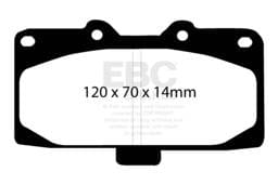 EBC Brakes UD847 EBC 02-04 Mercedes-Benz C32 AMG (W203) 3.2 Supercharged Ultimax2 Front Brake Pads - Fits select 1994-2012 Mercedes-Benz models