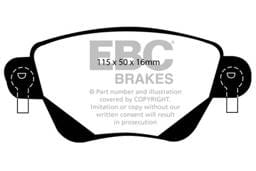 EBC Brakes UD911 EBC 01-04 Jaguar X-Type 2.5 Ultimax2 Rear Brake Pads - Fits 2002-2004 Jaguar X-Type