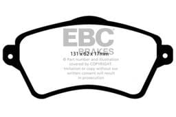 EBC Brakes UD926 EBC 01-05 Land Rover Freelander 2.5 Ultimax2 Front Brake Pads - Fits 2002-2005 Land Rover Freelander