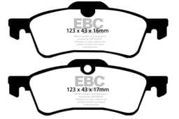 EBC Brakes UD940 EBC 02-03 Mini Hardtop 1.6 Ultimax2 Rear Brake Pads - Fits 2002-2003 Mini Cooper