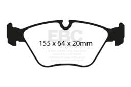 EBC Brakes UD946 EBC 04-06 BMW X3 2.5 (E83) Ultimax2 Front Brake Pads - Fits select 2001-2011 BMW models