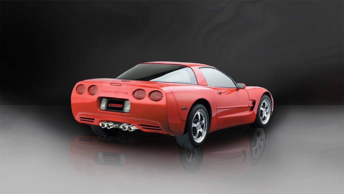 CORSA Performance 14132 Corsa 1997-2004 Chevrolet Corvette C5 Z06 5.7L V8 Polished Xtreme Axle-Back Exhaust thumbnail 3
