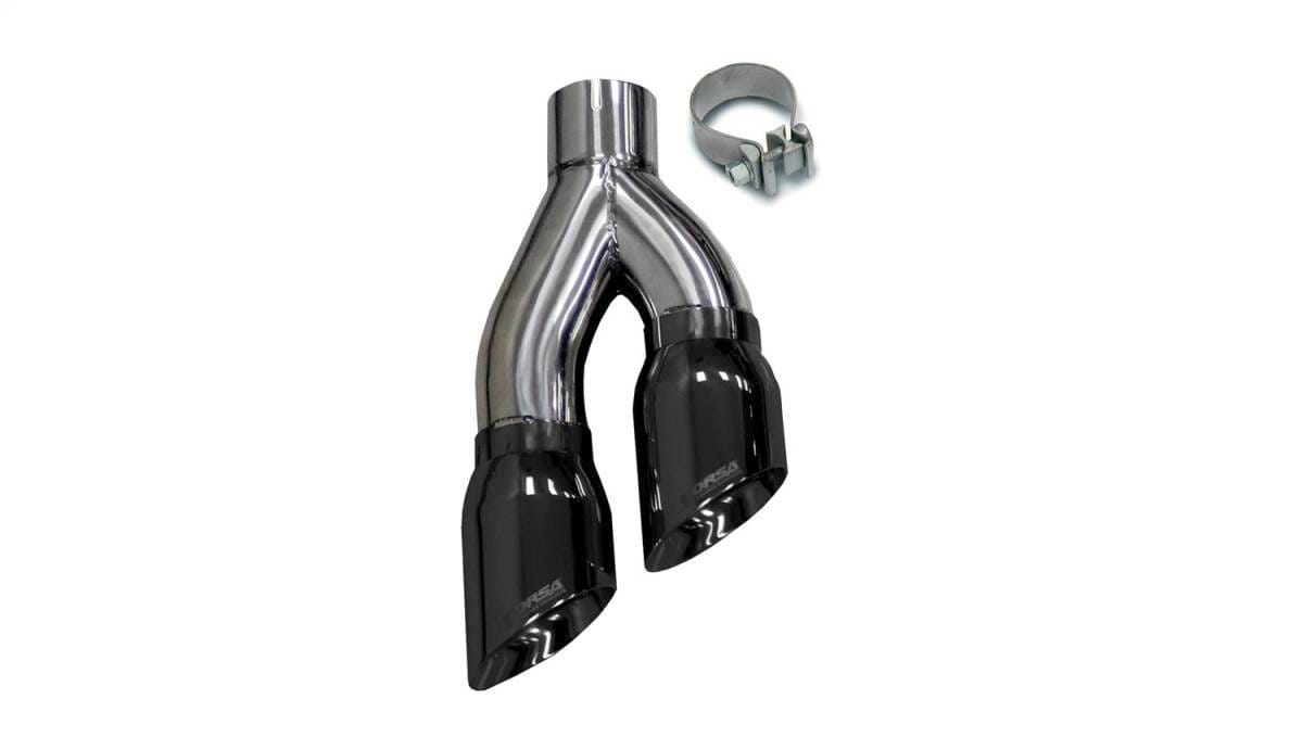 CORSA Performance 14031BLK Corsa 1999-2006 Universal Stainless Steel Twin 4.0in Black PVD Pro-Series Tip