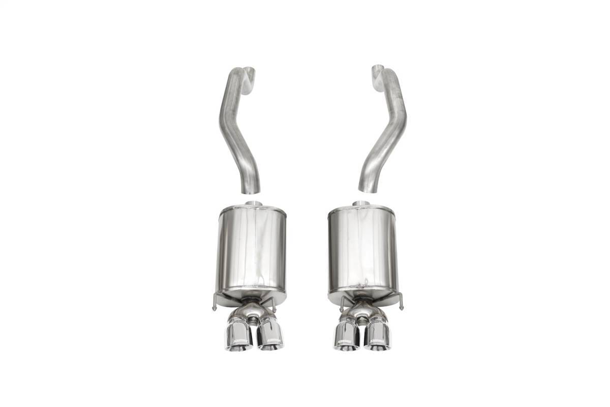 CORSA Performance 14108 Corsa 2009-2013 Chevrolet Corvette C6 6.2L V8 Polished Sport Axle-Back Exhaust