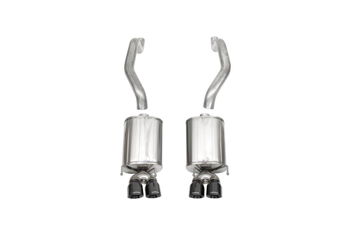 CORSA Performance 14108BLK Corsa 2009-2013 Chevrolet Corvette C6 6.2L V8 Black Sport Axle-Back Exhaust